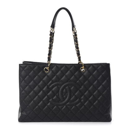 Chanel Caviar Quilted XL Grand Shopping Tote GST Black 1 of 10