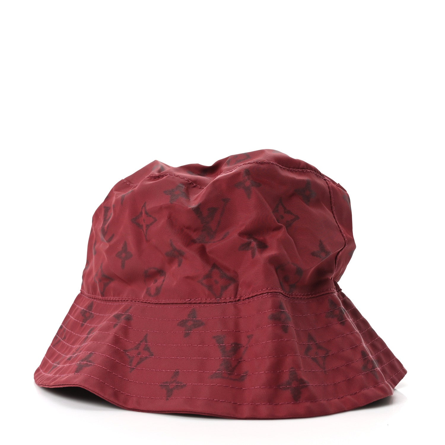Louis Vuitton LV X Grace Coddington Polymade Monogram Pocket Bucket Hat M Raspberry 3 of 9