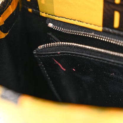 Balenciaga Box Calfskin Tape Small Hourglass Top Handle Bag Yellow Black 8 of 11