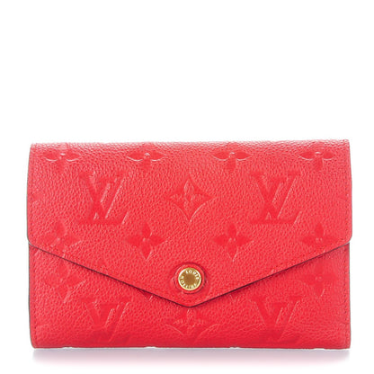 Louis Vuitton Empreinte Compact Curieuse Wallet Cherry 1 of 7