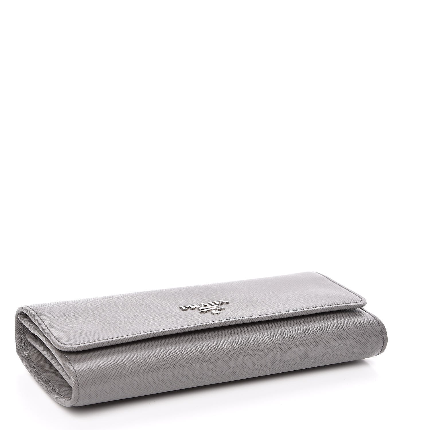 Prada Saffiano Metal Continental Flap Wallet Marmo 5 of 8
