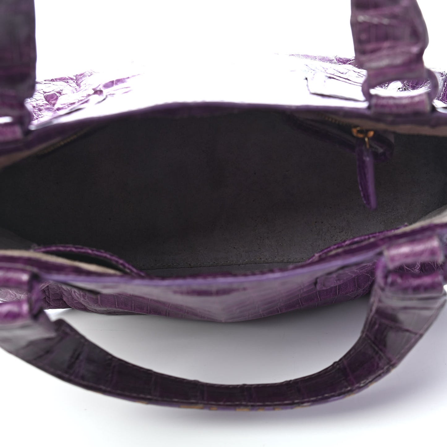 Crocodile Tote Purple