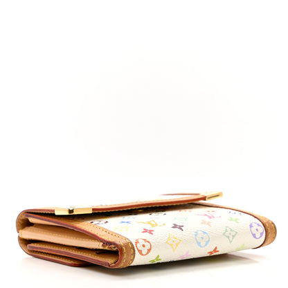 Louis Vuitton Monogram Multicolor Porte-Monnaie Billets Wallet White 3 of 8