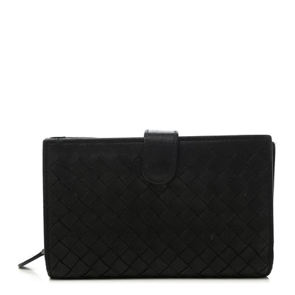 Bottega Veneta Nappa Intrecciato Continental Wallet Black 1 of 7
