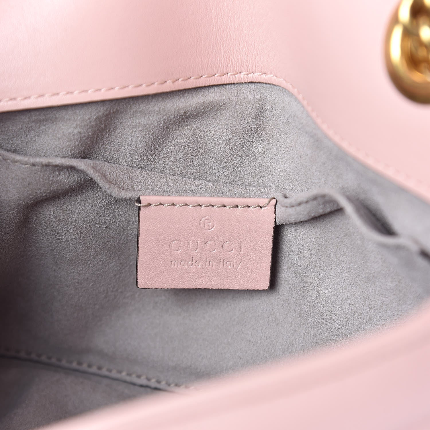 Gucci Calfskin Matelasse Mini GG Marmont Shoulder Bag Perfect Pink 6 of 9