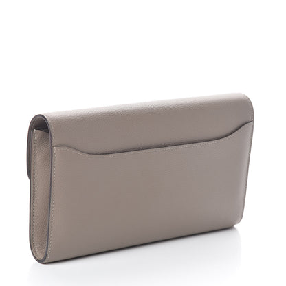 Hermes Evercolor Constance Long Wallet Gris Asphalte 3 of 7