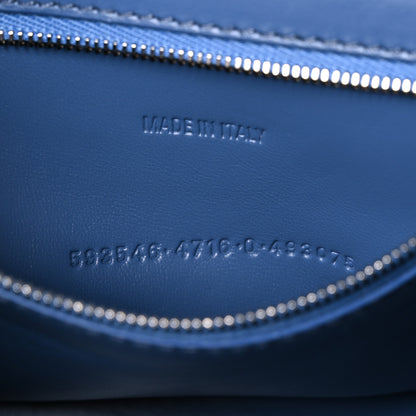 Balenciaga Denim BB Monogram Small Hourglass Top Handle Bag Blue 7 of 10
