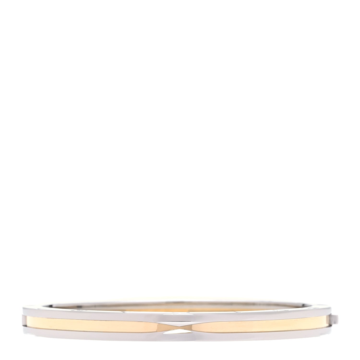 Bulgari 18K Yellow Gold Stainless Steel B.Zero1 Bangle Bracelet 3 of 5