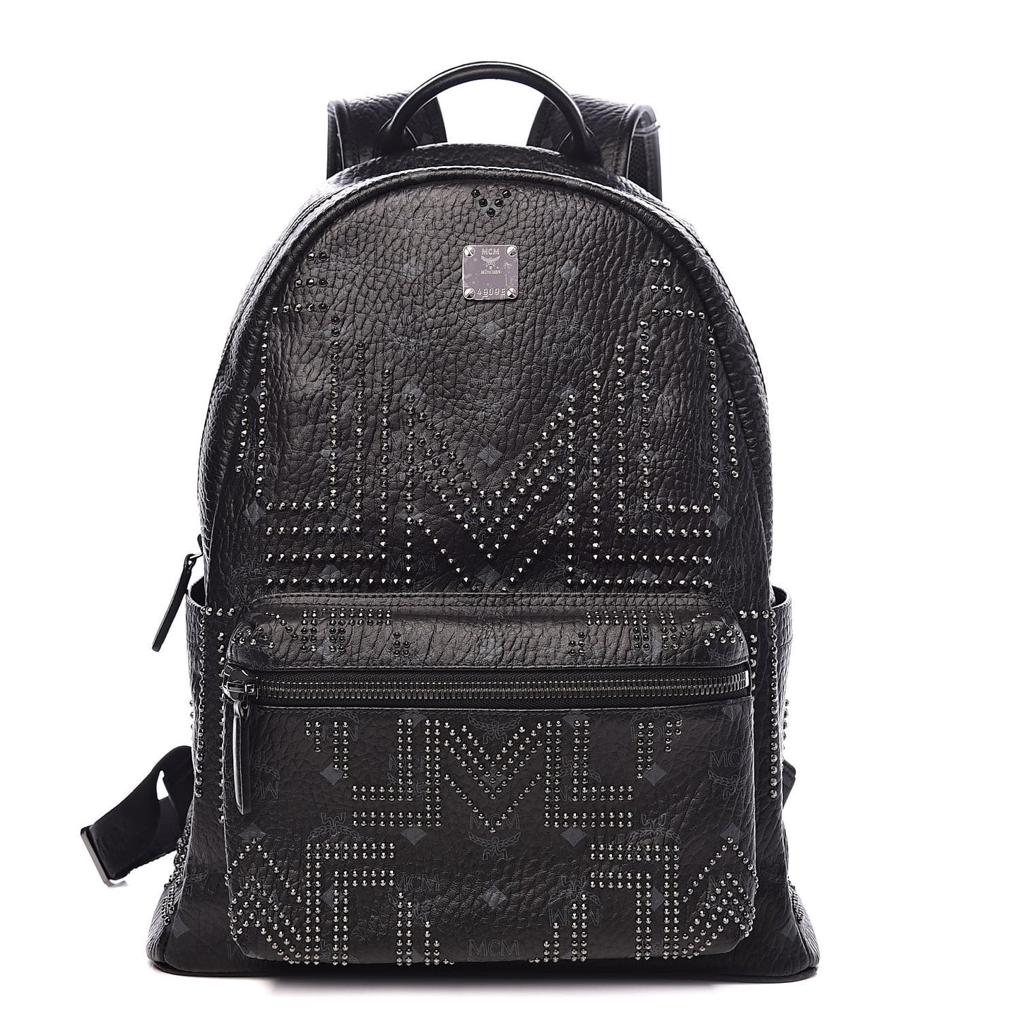 Visetos Studded Medium Backpack Black