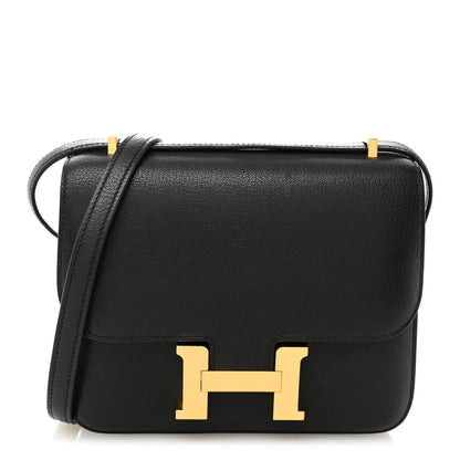 Hermes Chevre Chamkila Constance 18 Black 1 of 11