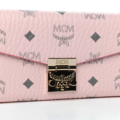 MCM Visetos Large Patricia Wallet On Chain Soft Pink 10 of 11