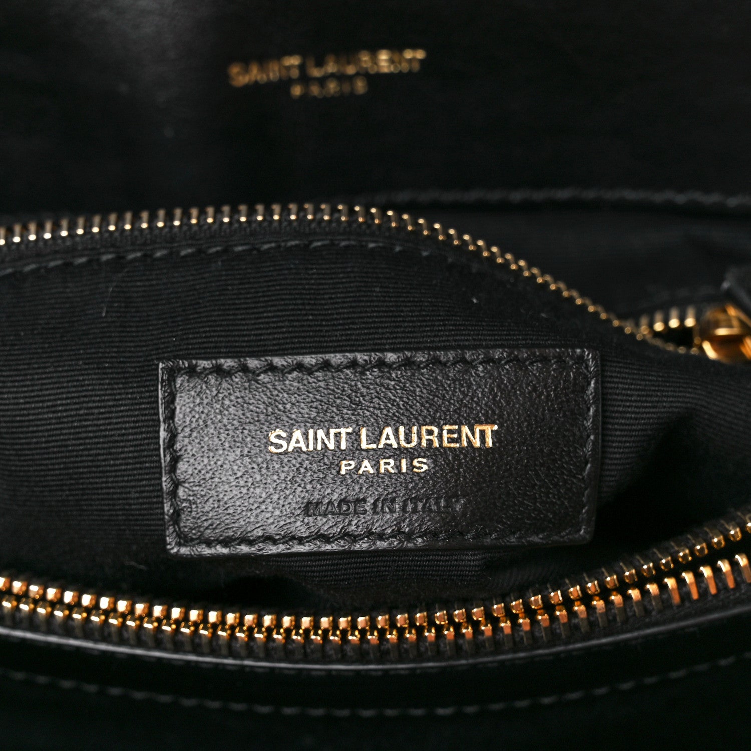 Saint Laurent Calfskin Y Quilted Monogram Medium Loulou Chain Satchel Black 7 of 11