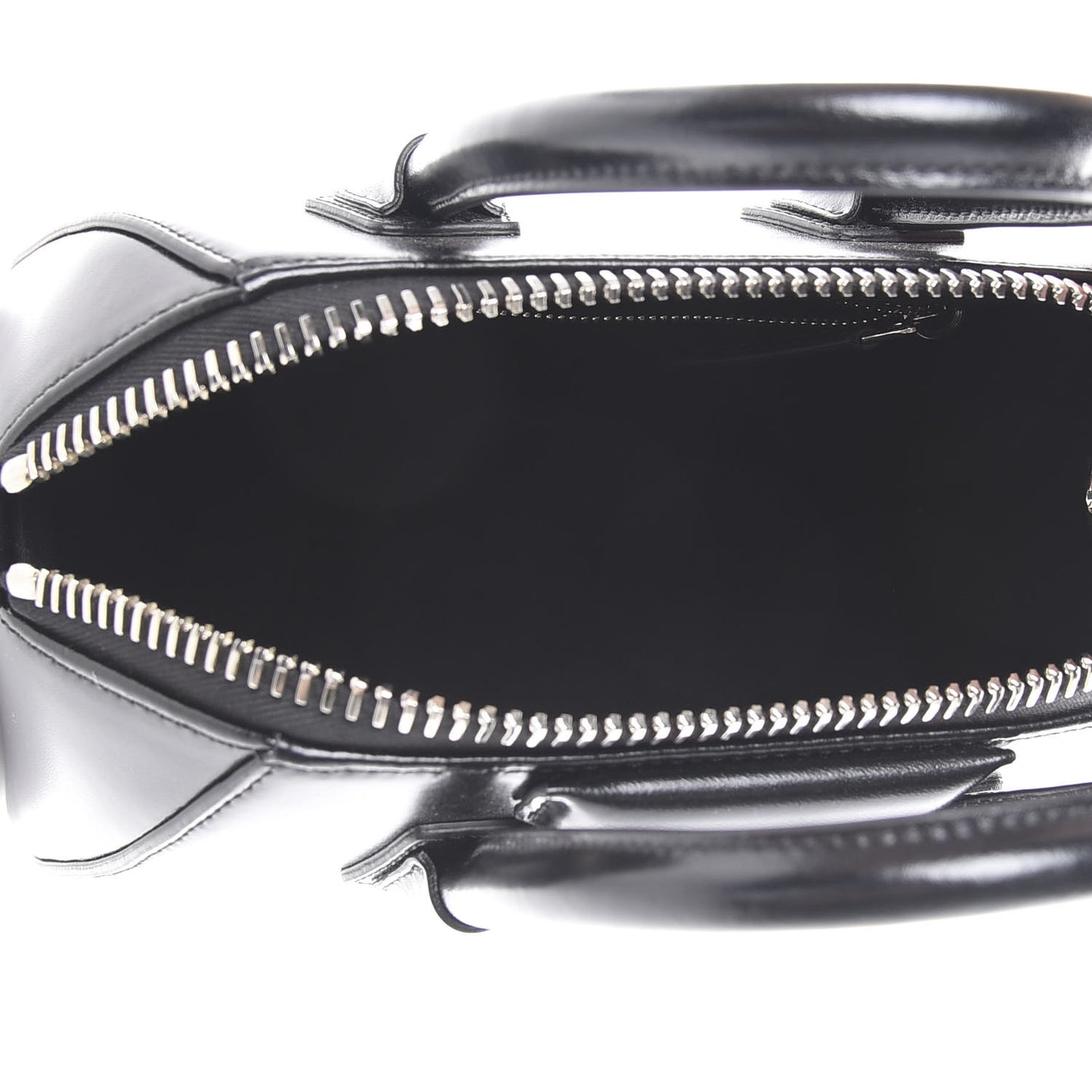 Shiny Lord Calfskin Mini Antigona Black