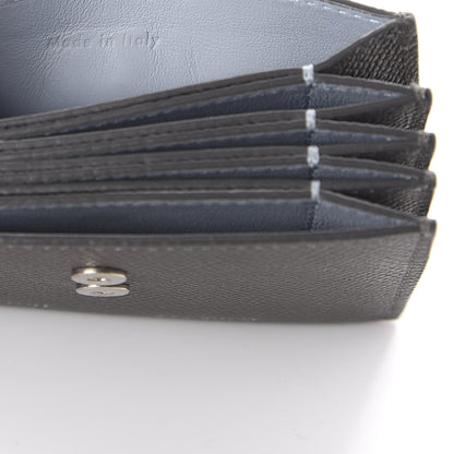 Celine Grained Shiny Calfskin Accordion Card Holder Grey 8 of 10