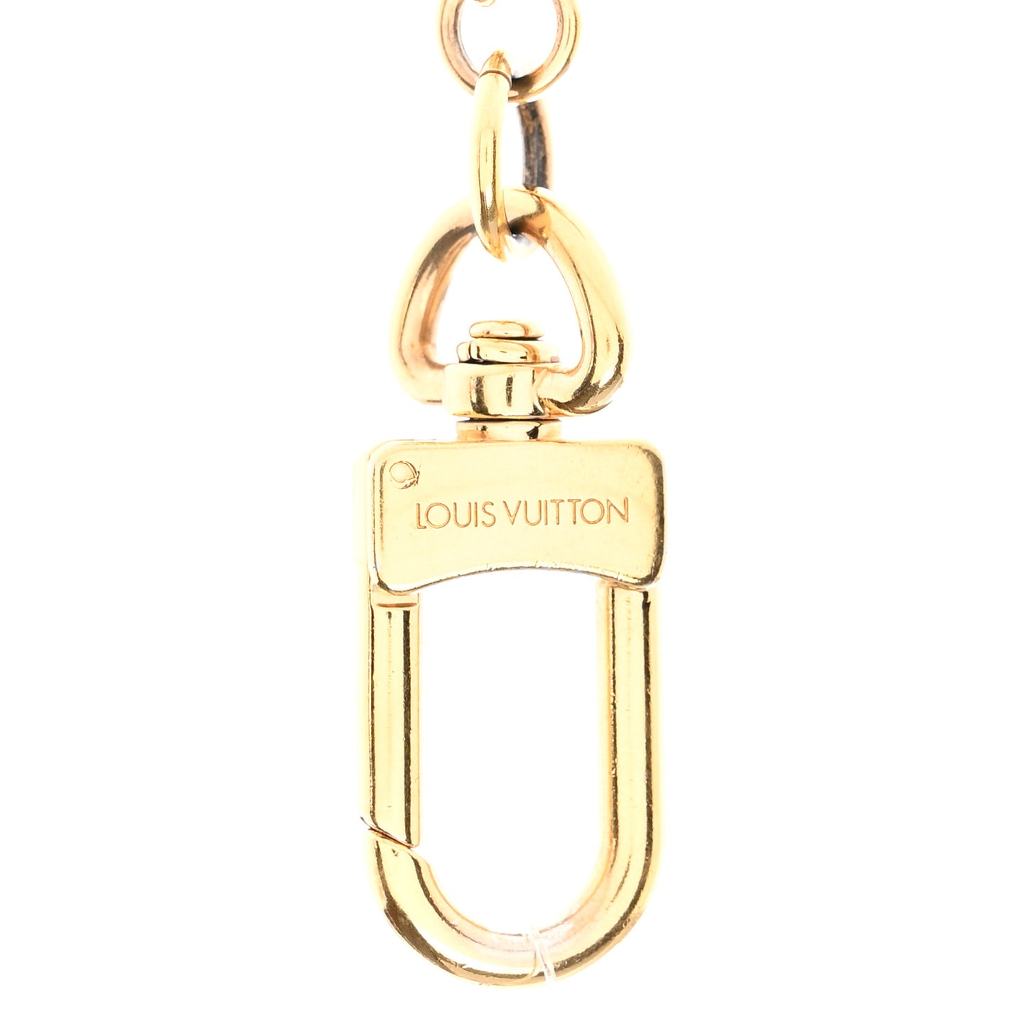 Metal Monogram Epi Spring Street Bag Charm Key Holder Gold