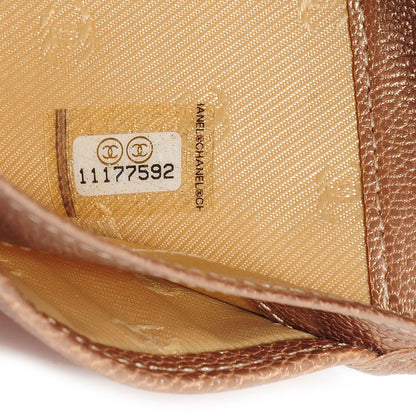 Chanel Metallic Calfskin Yen Wallet Gold 9 of 9