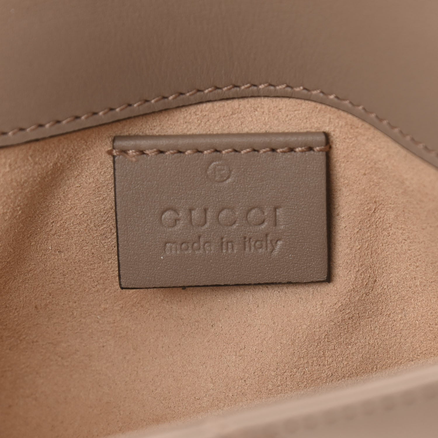 Gucci Calfskin Matelasse Super Mini GG Marmont Shoulder Bag Porcelain Rose 6 of 11