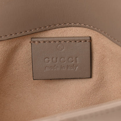 Gucci Calfskin Matelasse Super Mini GG Marmont Shoulder Bag Porcelain Rose 6 of 11