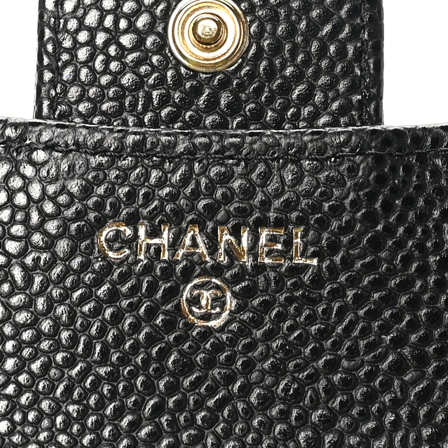 Chanel Caviar Quilted Compact Flap Wallet Black 6 of 8