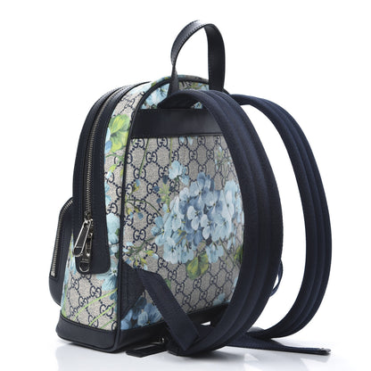 Gucci GG Supreme Monogram Blooms Small Day Backpack Blue 2 of 10