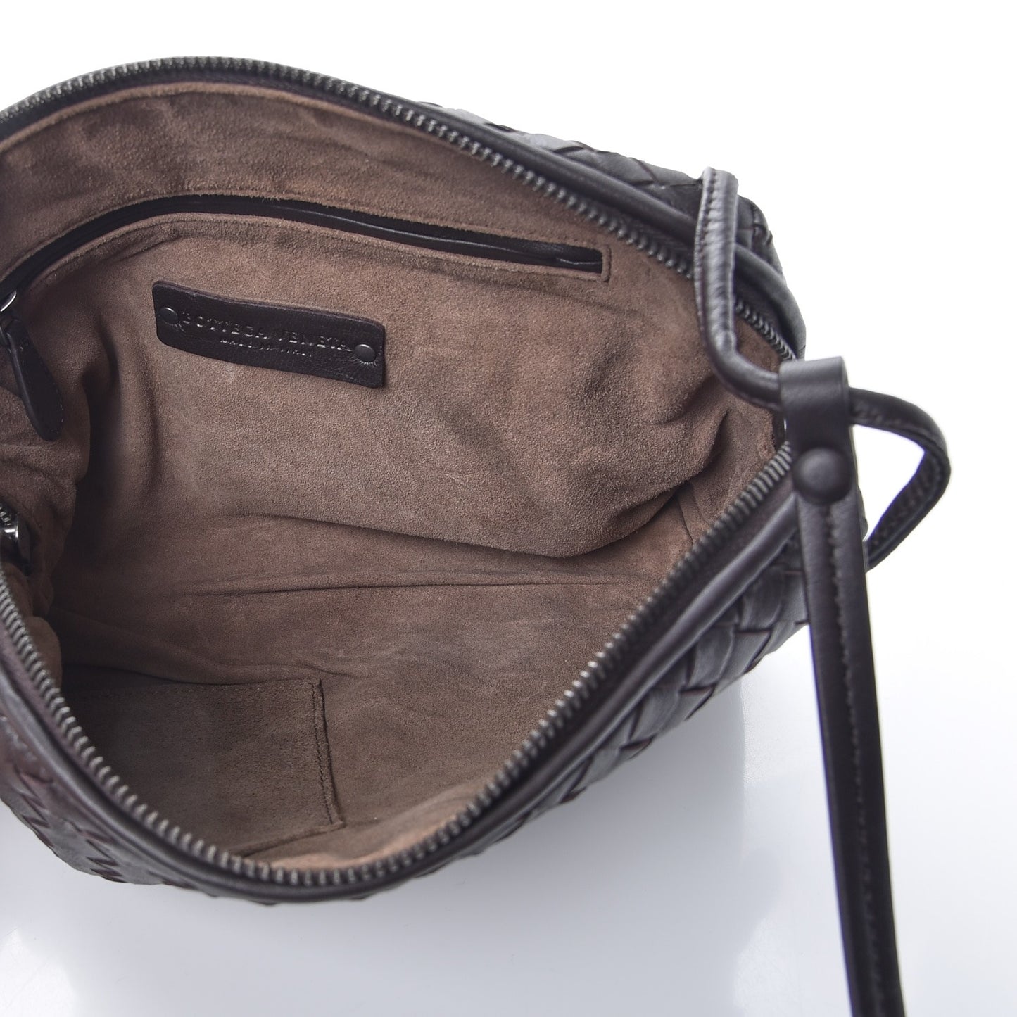 Nappa Intrecciato Nodini Bag Ebano