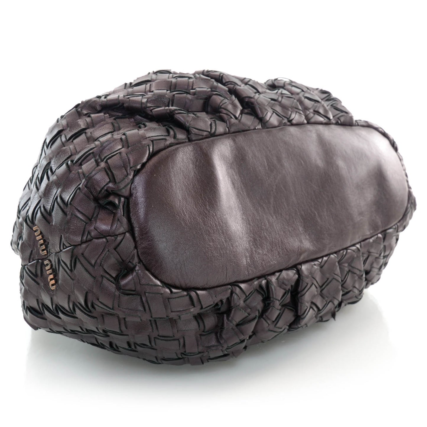 Leather Intreccio Woven Tote Ribes