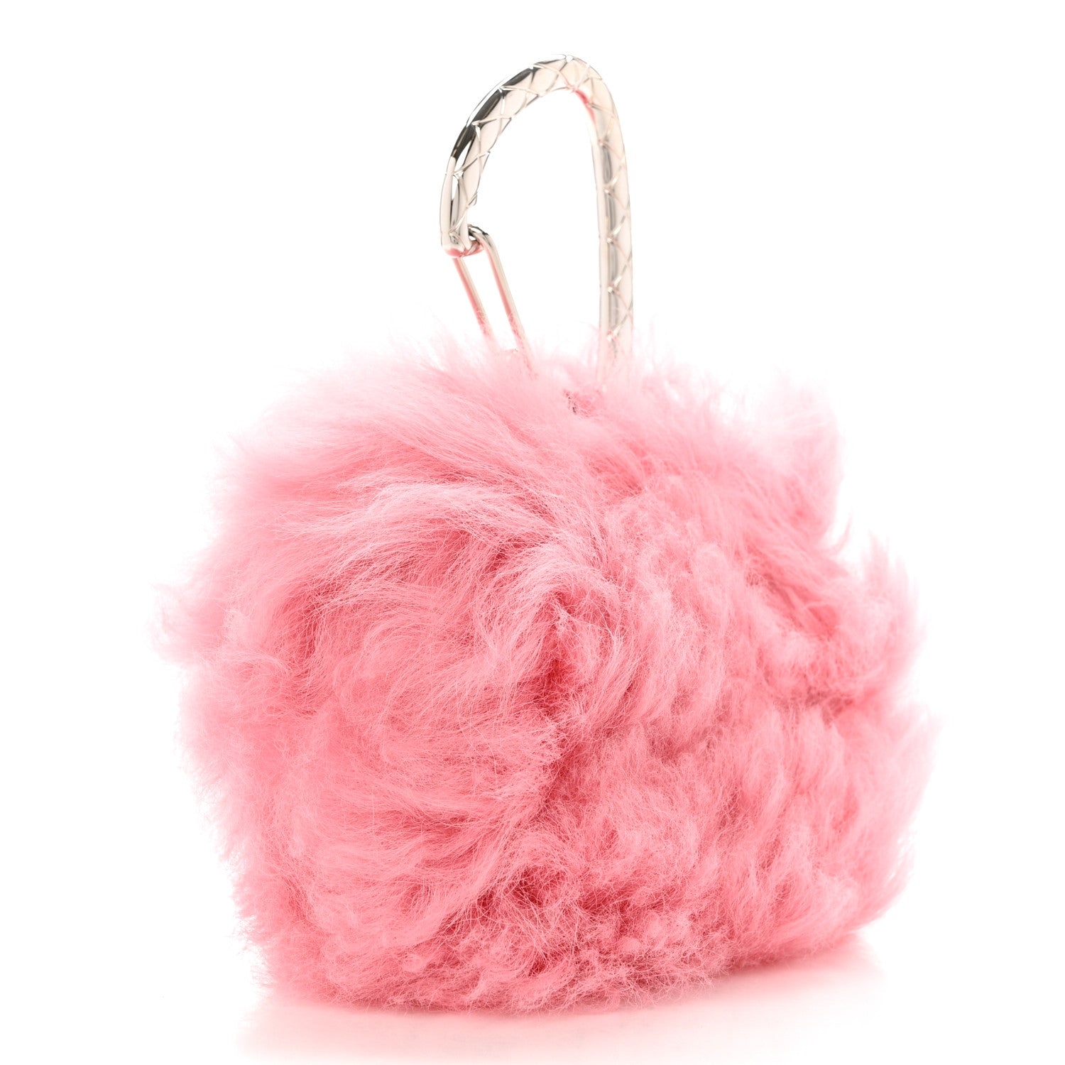 Chanel Shearling Lambskin CC Hook Card Holder Pink 3 of 8
