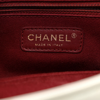Chanel Aged Calfskin Quilted Medium Pondichery Flap White 6 of 12