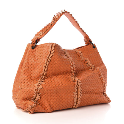 Bottega Veneta Nappa Intrecciato Large Franges Shoulder Bag Tangerine 3 of 10