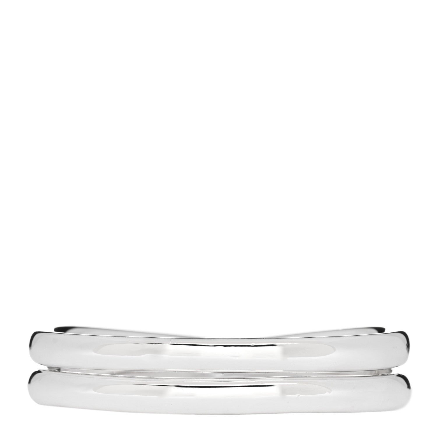 Hermes Sterling Silver Chaine D'Ancre Punk Double Ring 53 6.25 3 of 5