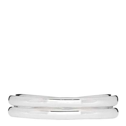 Hermes Sterling Silver Chaine D'Ancre Punk Double Ring 53 6.25 3 of 5