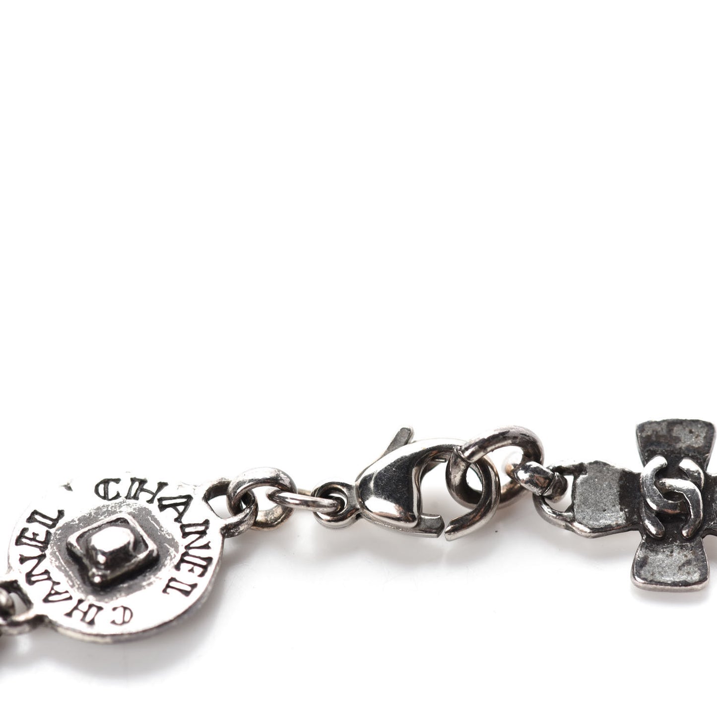 CC Cross Charms Bracelet Silver