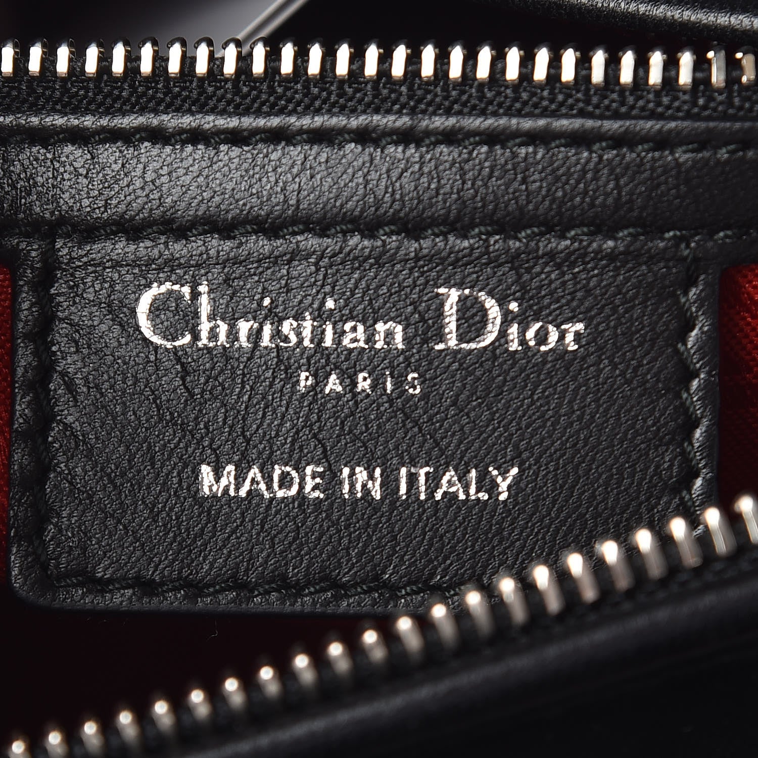 Christian Dior Lambskin Cannage Medium Lady Dior Black 8 of 13