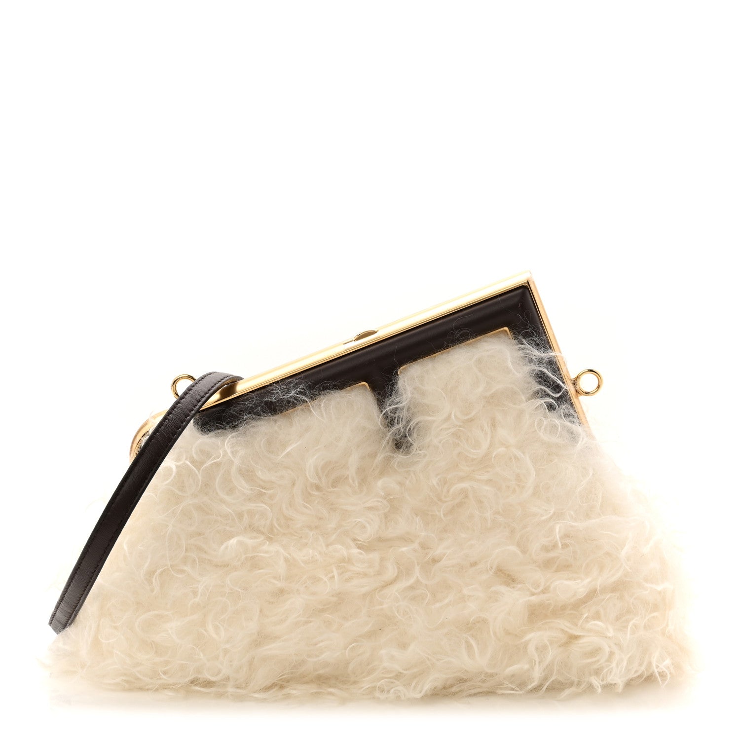 Fendi Baby Mongolian Nappa Small Fendi First White Fondente 1 of 11