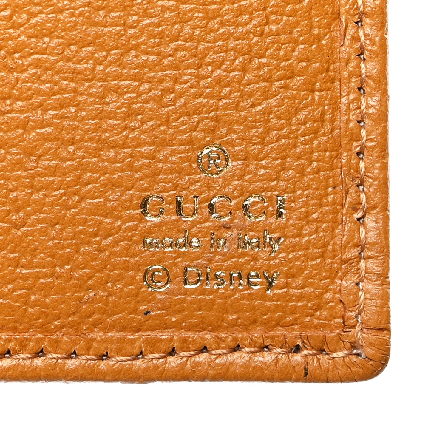 X DISNEY Mini Vintage GG Supreme Monogram Mickey Mouse Wallet Beige Vintage Sun Oil