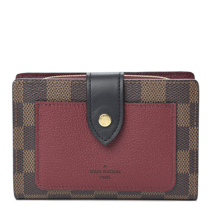 Louis Vuitton Damier Ebene Juliette Wallet Bordeaux Black 1 of 7