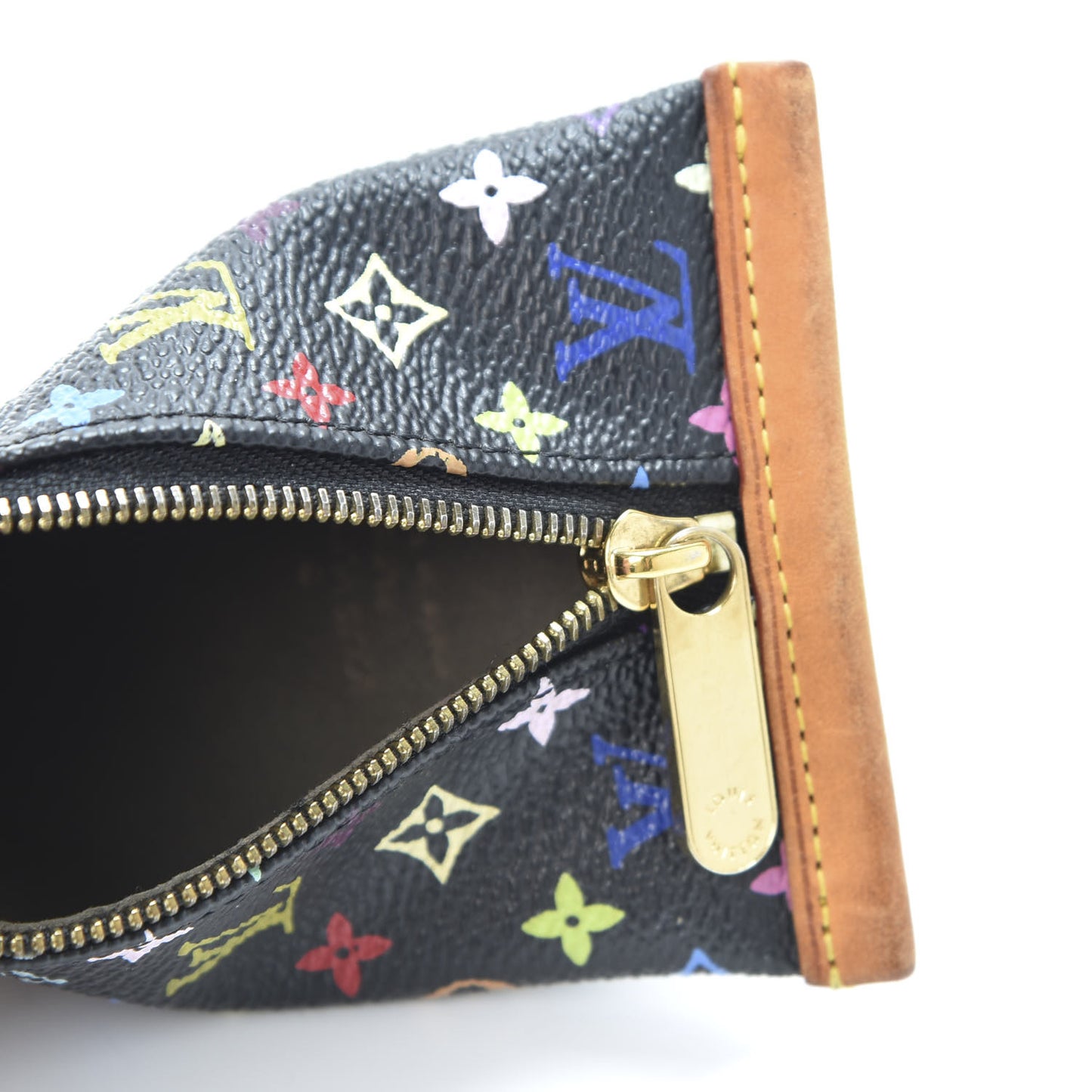 Monogram Multicolor Berlingot Coin Purse Black