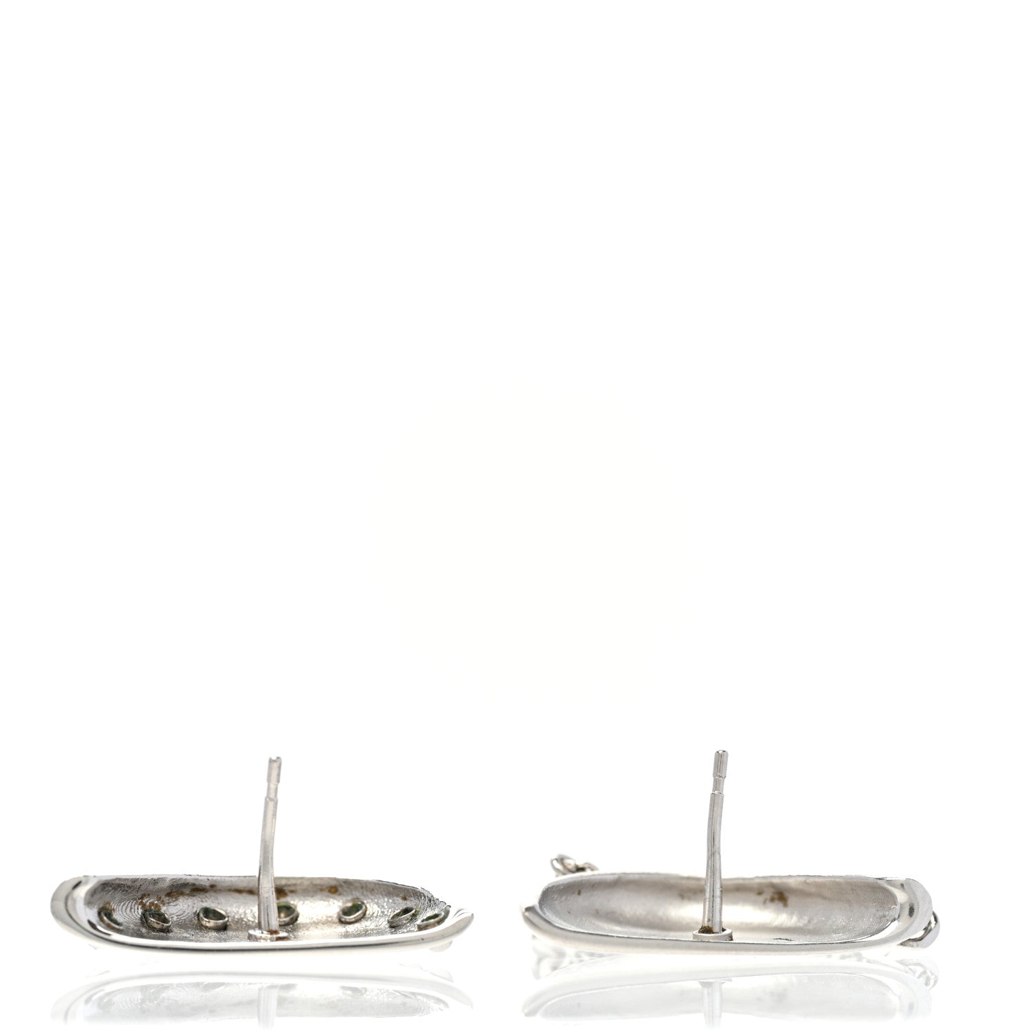 Louis Vuitton Brass Bionic Earrings Palladium 3 of 5