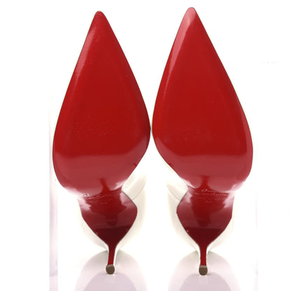 Christian Louboutin Patent So Kate 120 Pumps 35 White 6 of 9