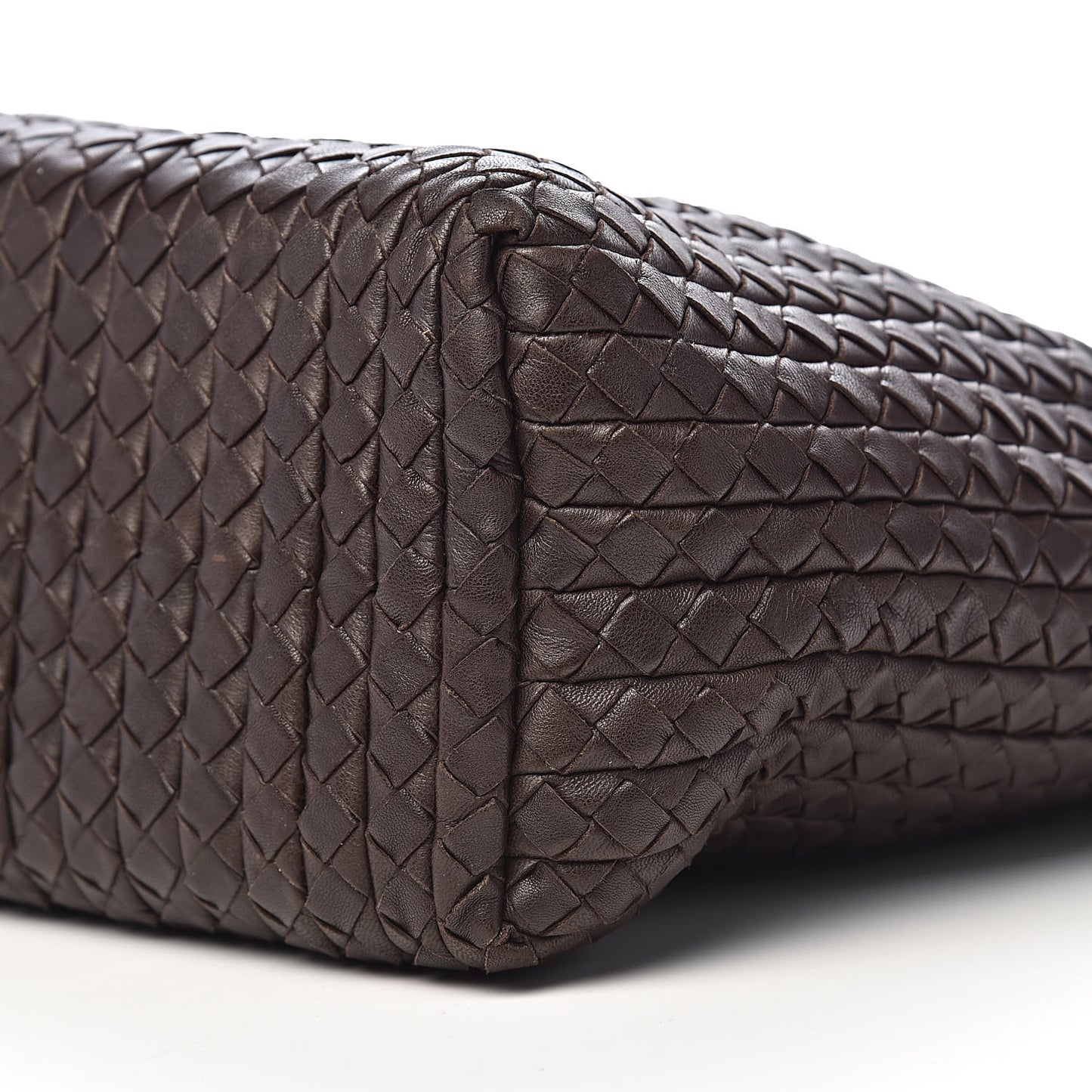 Nappa Intreccio Large Natte Hobo Ebano