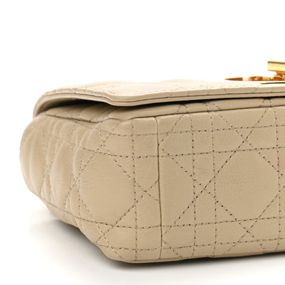 Christian Dior Lambskin Cannage Small Caro Bag Beige 5 of 15
