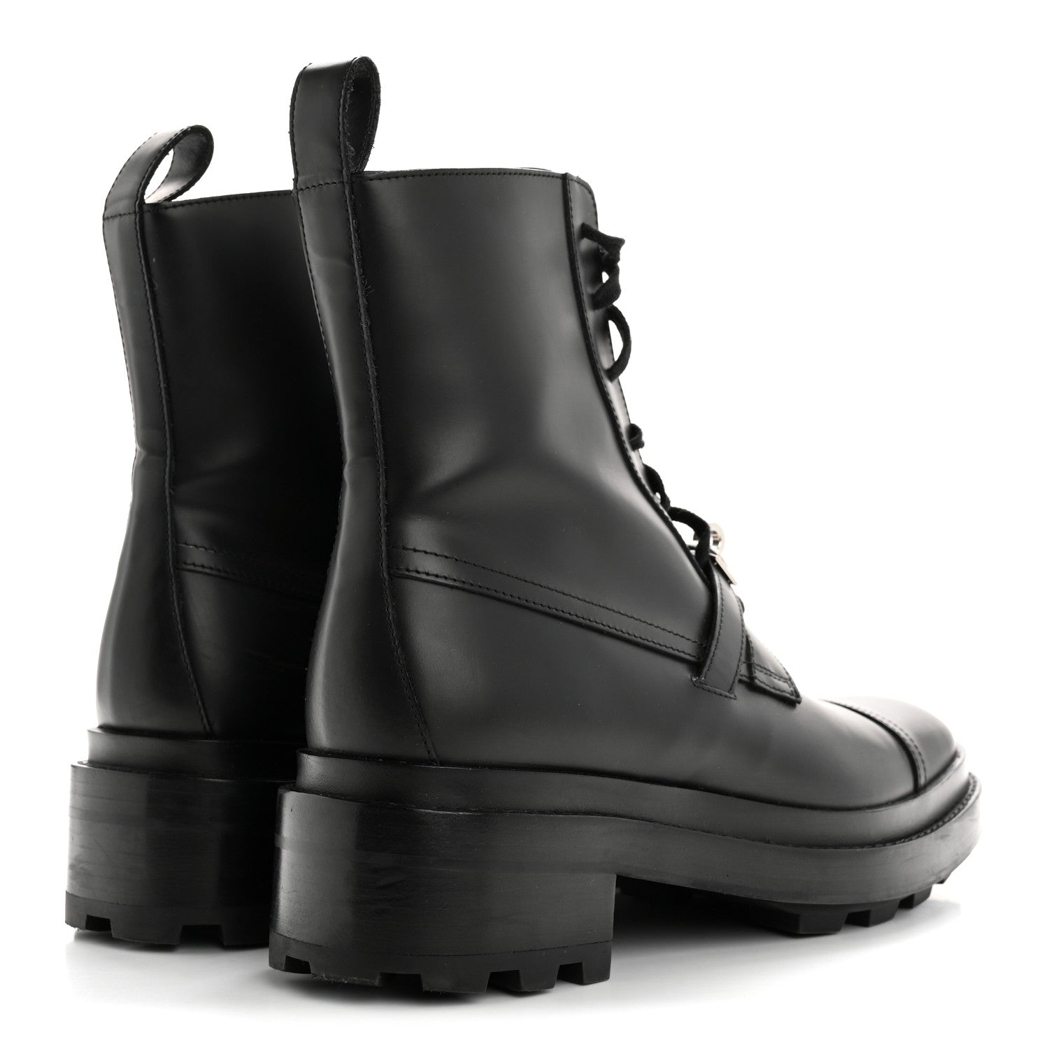 Hermes Glossed Calfskin Funk Ankle Boots 38 Black 5 of 12