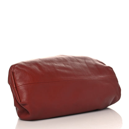 Bottega Veneta Smooth Butter Calf The Pouch Oversized Clutch Rust 4 of 9