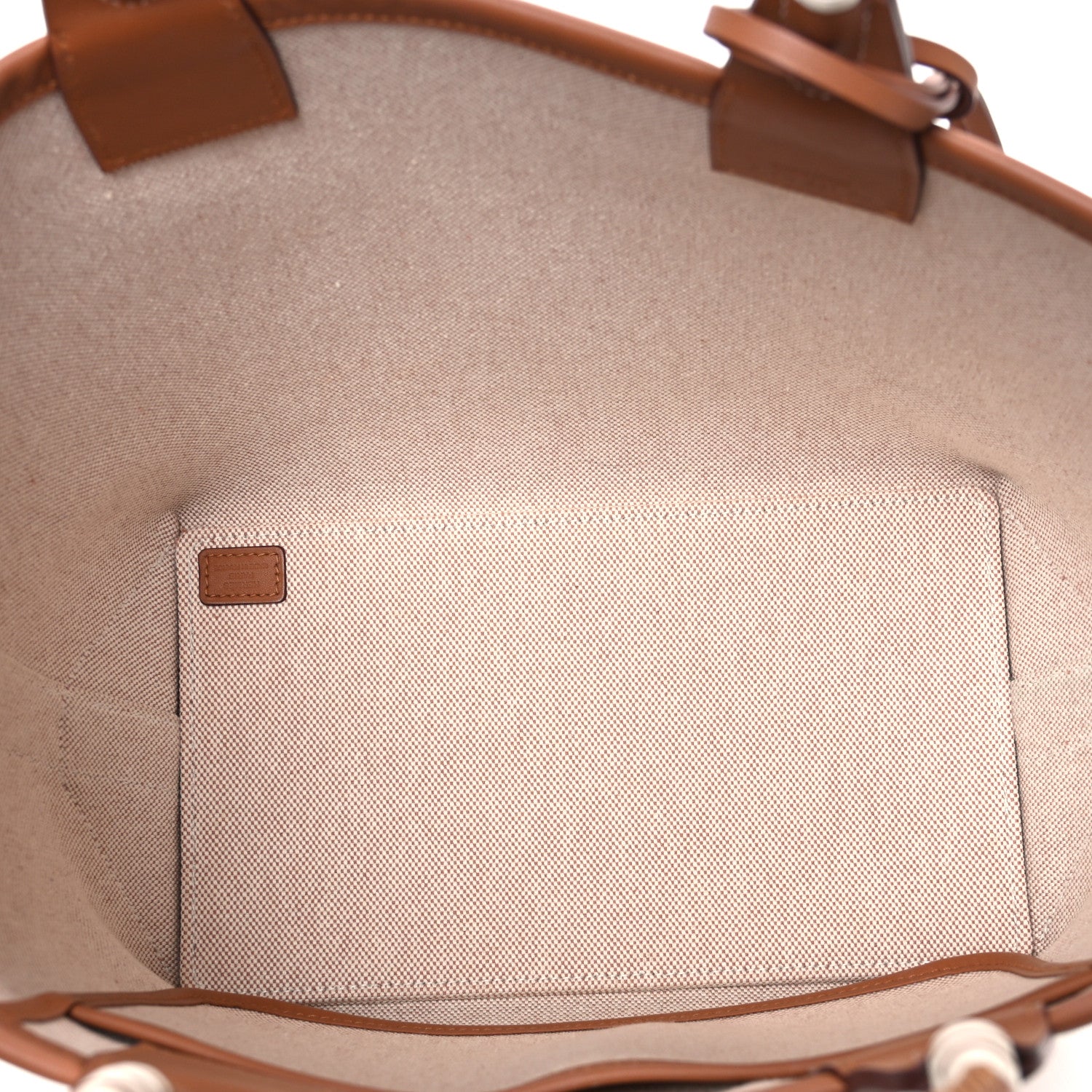 Hermes H Plume Canvas Swift Printed Quadrige au Fil Steeple 25 Bag Gris Beige Ecru Beige Gold 4 of 9