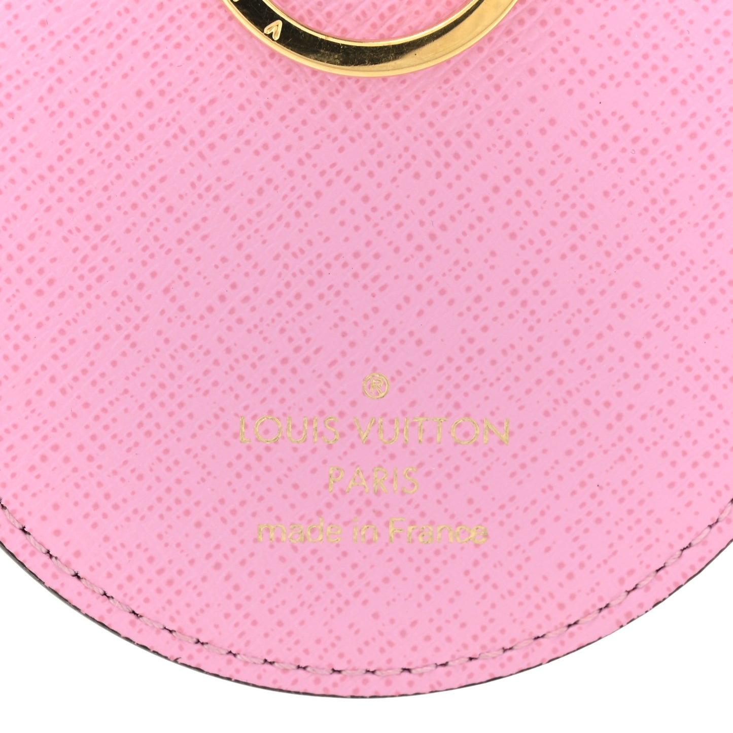 Monogram 2022 Christmas Animation Paris Bag Charm Key Ring Pink