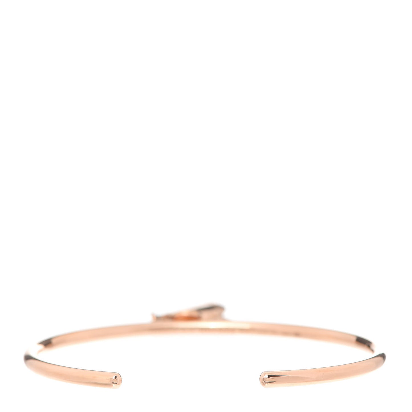18K Rose Gold TPM Kelly Clochette Cuff Bracelet SH