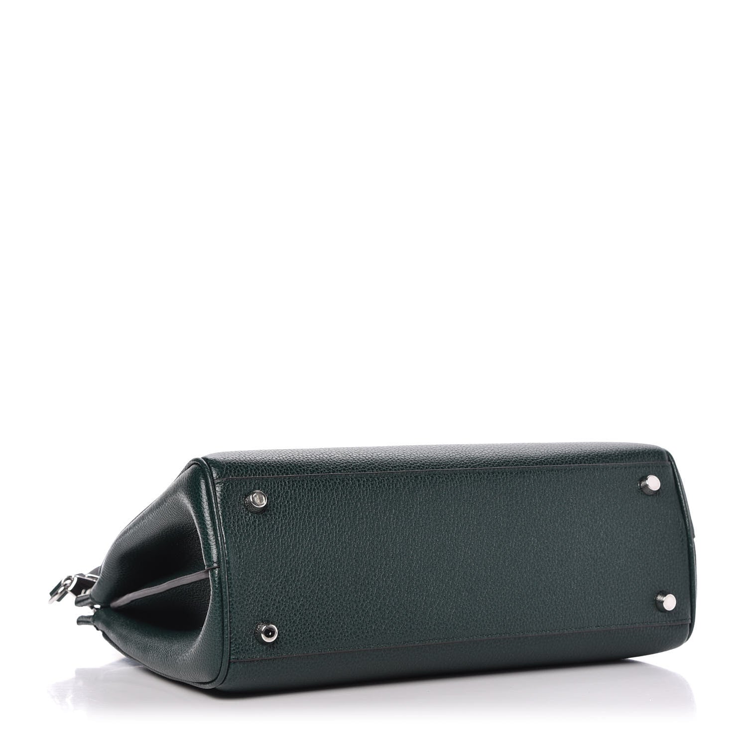 Gucci Grainy Calfskin Small Zumi Top Handle Bag Vintage Green 4 of 9