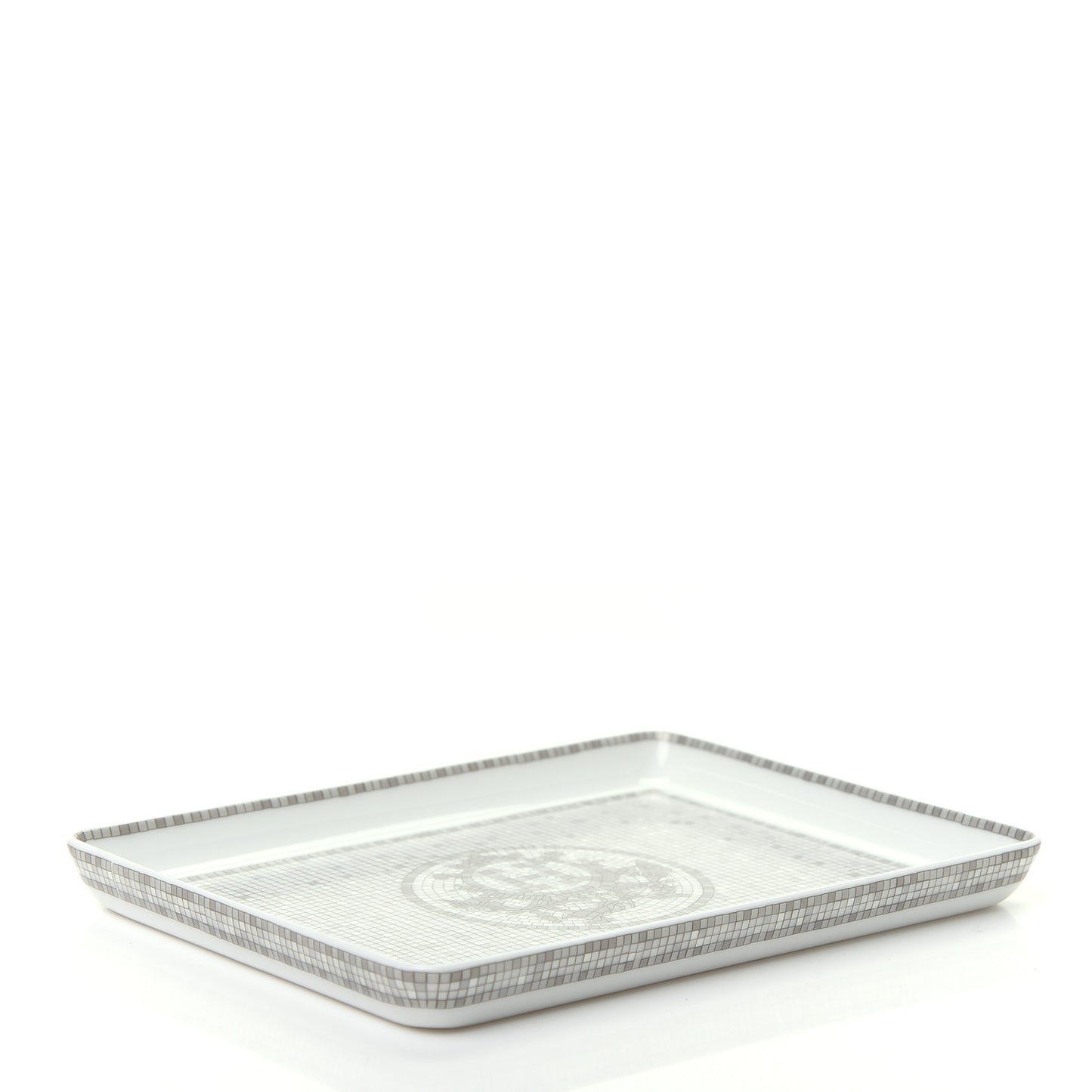 Porcelain Mosaique Au 24 Sushi Plate Platine