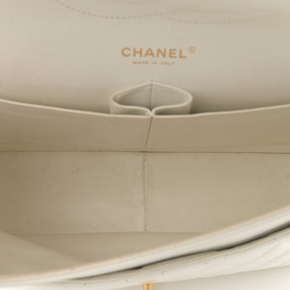 Chanel Caviar Quilted Jumbo Double Flap White 5 of 13