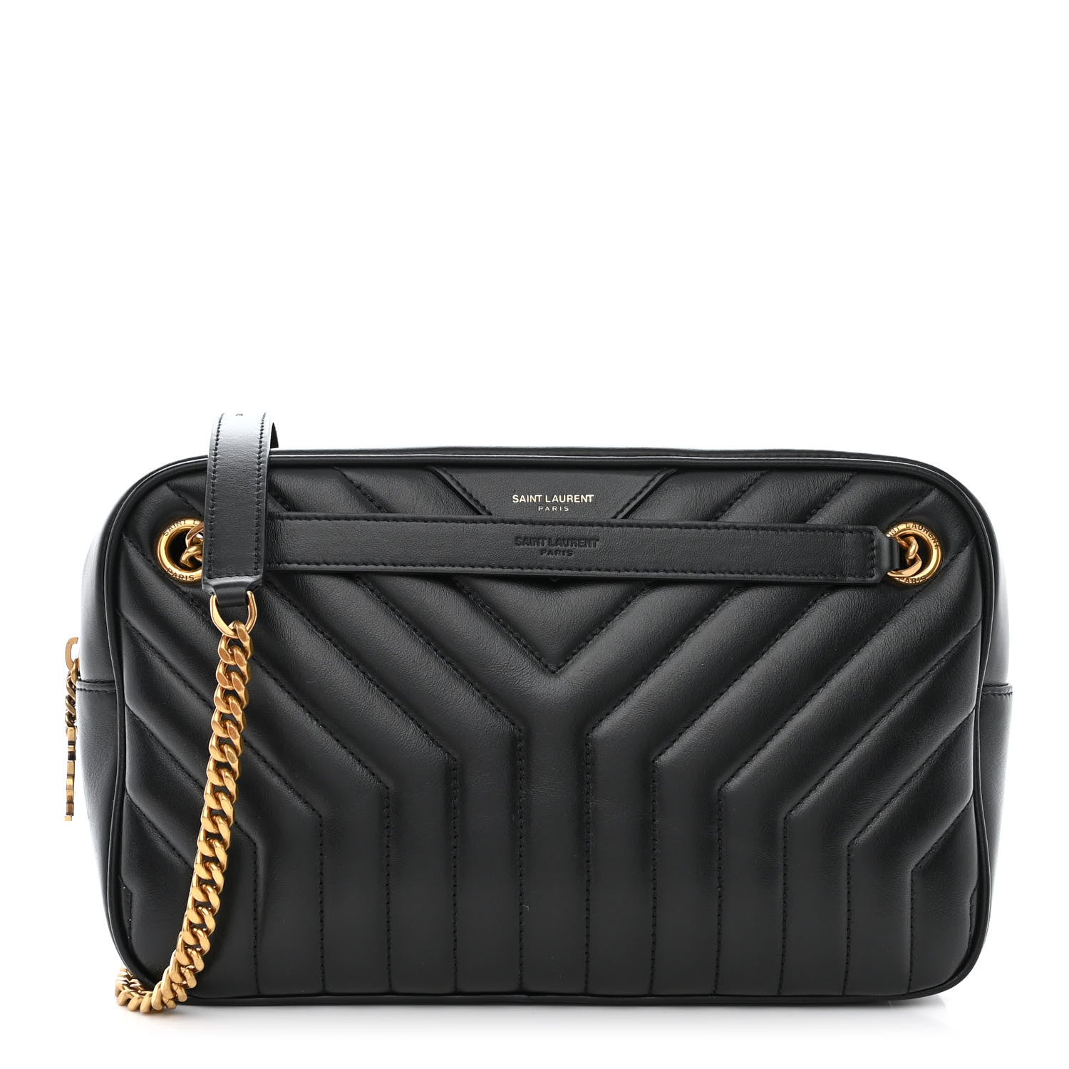 Saint Laurent Calfskin Matelasse Joan Camera Bag Black 1 of 10